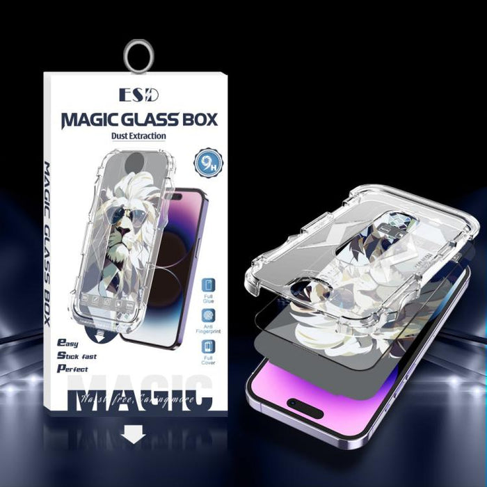 10 unidades de película de vidrio templado HD a prueba de polvo para cajas de fácil instalación, For iPhone 17e / 16e / 14 / 13 Pro, For iPhone 17 Pro Max, For iPhone 17 Pro, For iPhone 17 / 16 Pro, For iPhone Air, For iPhone 16 Pro Max                ...