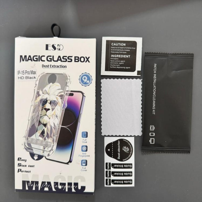 10 unidades de película de vidrio templado HD a prueba de polvo para cajas de fácil instalación, For iPhone 17e / 16e / 14 / 13 Pro, For iPhone 17 Pro Max, For iPhone 17 Pro, For iPhone 17 / 16 Pro, For iPhone Air, For iPhone 16 Pro Max                ...