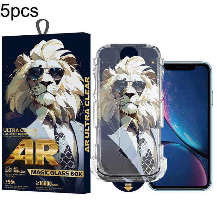 5 gafas de sol con diseño de león, fáciles de instalar, con caja a prueba de polvo y cristal templado AR HD., For iPhone 17e / 16e / 14 / 13 Pro, For iPhone 17 Pro Max, For iPhone 17 Pro, For iPhone 17 / 16 Pro, For iPhone Air, For iPhone 16 Pro Max   ...