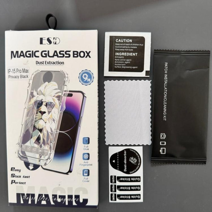 10 láminas de vidrio templado para cajas de fácil instalación, a prueba de polvo y privacidad., For iPhone 17e / 16e / 14 / 13 Pro, For iPhone 17 Pro Max, For iPhone 17 Pro, For iPhone 17 / 16 Pro, For iPhone Air, For iPhone 16 Pro Max                 ...