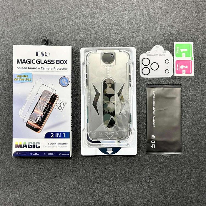 10 láminas de vidrio templado de fácil instalación para cajas a prueba de polvo con lente., For iPhone 17e / 16e, For iPhone 17 Pro Max, For iPhone 17 Pro, For iPhone 17, For iPhone Air, For iPhone 16 Pro Max, For iPhone 16 Pro, For iPhone 16 Plus     ...