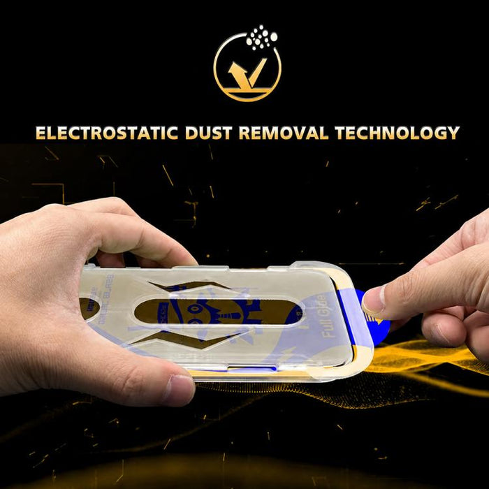 10 láminas de vidrio templado para cajas a prueba de polvo de fácil instalación de MEIDELE, For iPhone 17e / 16e / 14 / 13 Pro, For iPhone 17 Pro Max, For iPhone 17 Pro, For iPhone 17 / 16 Pro, For iPhone Air, For iPhone 16 Pro Max                     ...
