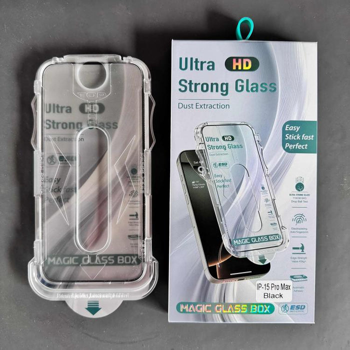 10 unidades de película de vidrio templado HD de borde a borde para caja a prueba de polvo USG de fácil instalación, For iPhone 17e / 16e / 14 / 13 Pro, For iPhone 17 Pro Max, For iPhone 17 Pro, For iPhone 17 / 16 Pro, For iPhone Air                   ...