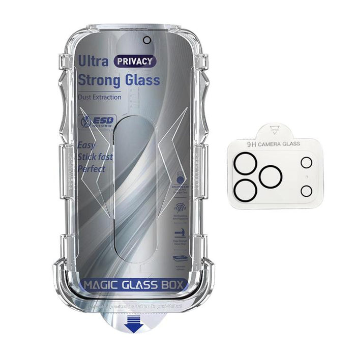 10 unidades de película de vidrio templado USG de fácil instalación, a prueba de polvo, con protección de borde a borde y película para lente., For iPhone 17e / 16e, For iPhone 17 Pro Max, For iPhone 17 Pro, For iPhone 17, For iPhone Air               ...