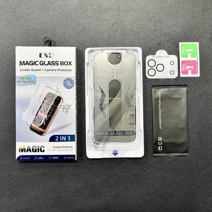 10 unidades de película de vidrio templado USG de fácil instalación, a prueba de polvo, con protección de borde a borde y película para lente., For iPhone 17e / 16e, For iPhone 17 Pro Max, For iPhone 17 Pro, For iPhone 17, For iPhone Air               ...