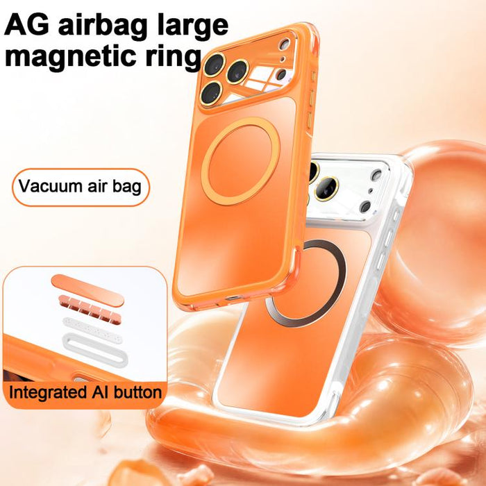 Funda magnética antichoque con airbag AG para teléfono, For iPhone 17 Pro Max, For iPhone 17 Pro, For iPhone 17, For iPhone 16 Pro Max, For iPhone 16 Pro, For iPhone 16