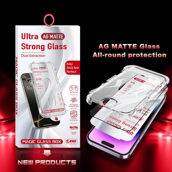 10 unidades de película de vidrio templado esmerilado para cajas a prueba de polvo de fácil instalación, For iPhone 17e / 16e / 14 / 13 Pro, For iPhone 17 Pro Max, For iPhone 17 Pro, For iPhone 17 / 16 Pro, For iPhone Air, For iPhone 16 Pro Max        ...