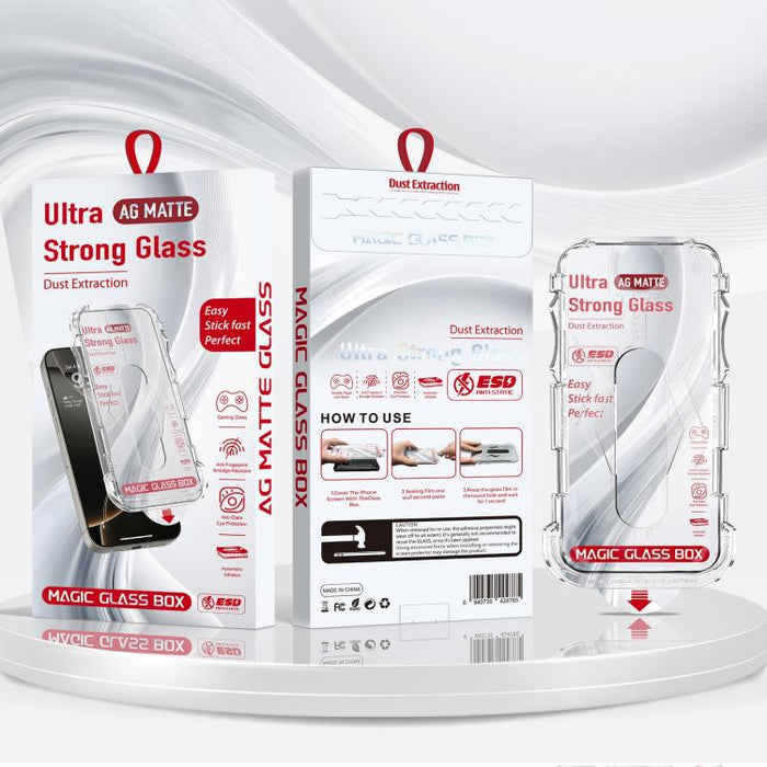 10 unidades de película de vidrio templado esmerilado para cajas a prueba de polvo de fácil instalación, For iPhone 17e / 16e / 14 / 13 Pro, For iPhone 17 Pro Max, For iPhone 17 Pro, For iPhone 17 / 16 Pro, For iPhone Air, For iPhone 16 Pro Max        ...