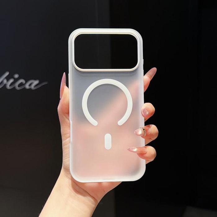 Funda magnética semitransparente mate flotante Cloud Edge para teléfono, For iPhone 17 Pro Max, For iPhone 17 Pro