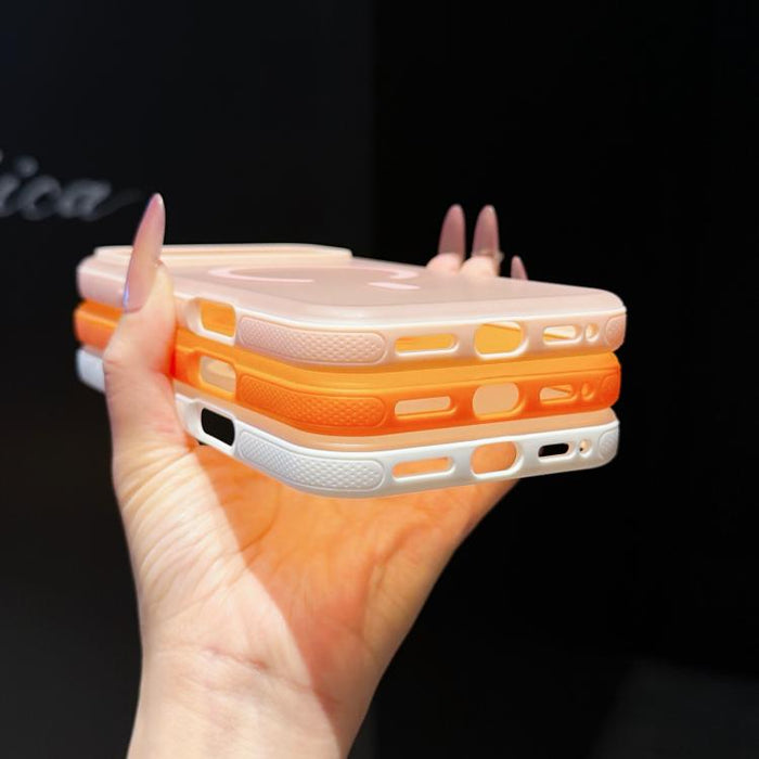 Funda magnética semitransparente mate flotante Cloud Edge para teléfono, For iPhone 17 Pro Max, For iPhone 17 Pro