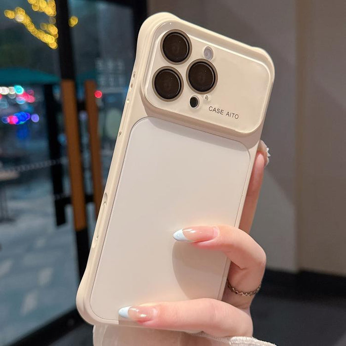 Funda para teléfono con ventana grande, airbag en las cuatro esquinas y diseño degradado, con protector de lente., For iPhone 17 Pro Max, For iPhone 17 Pro, For iPhone 17, For iPhone 16 Pro Max, For iPhone 16 Pro, For iPhone 16, For iPhone 15 Pro Max  ...