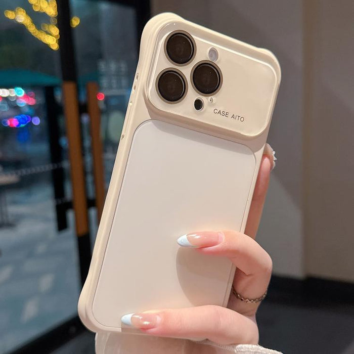 Funda para teléfono con ventana grande, airbag en las cuatro esquinas y diseño degradado, con protector de lente., For iPhone 17 Pro Max, For iPhone 17 Pro, For iPhone 17, For iPhone 16 Pro Max, For iPhone 16 Pro, For iPhone 16, For iPhone 15 Pro Max  ...