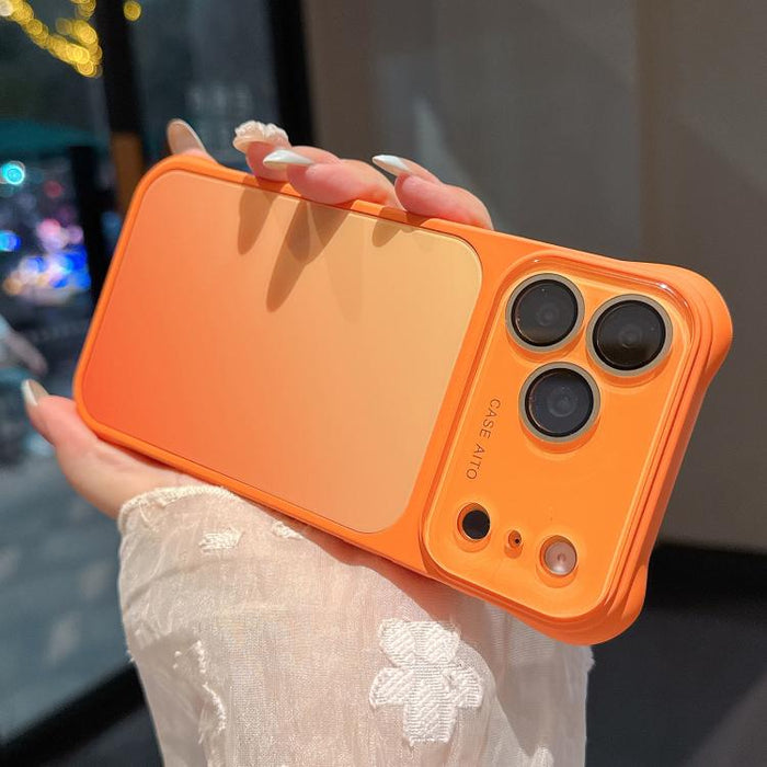 Funda para teléfono con ventana grande, airbag en las cuatro esquinas y diseño degradado, con protector de lente., For iPhone 17 Pro Max, For iPhone 17 Pro, For iPhone 17, For iPhone 16 Pro Max, For iPhone 16 Pro, For iPhone 16, For iPhone 15 Pro Max  ...