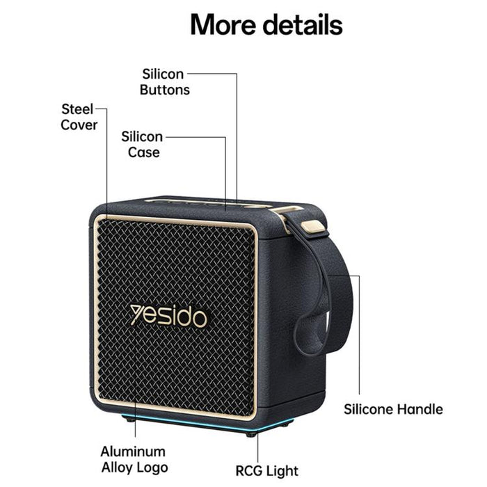 Altavoz Bluetooth portátil de alta potencia Yesido YSW47 de 30 W, YSW47