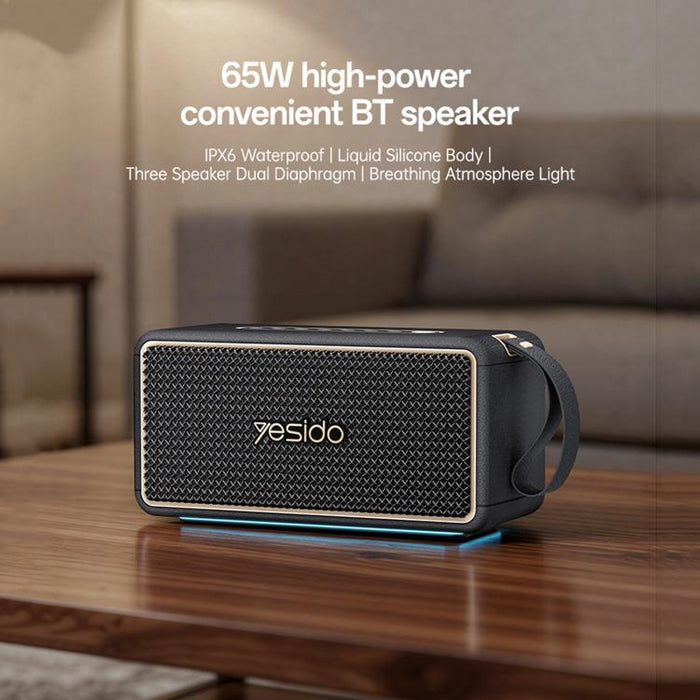 Altavoz Bluetooth portátil de alta potencia Yesido YSW48 de 65 W, YSW48
