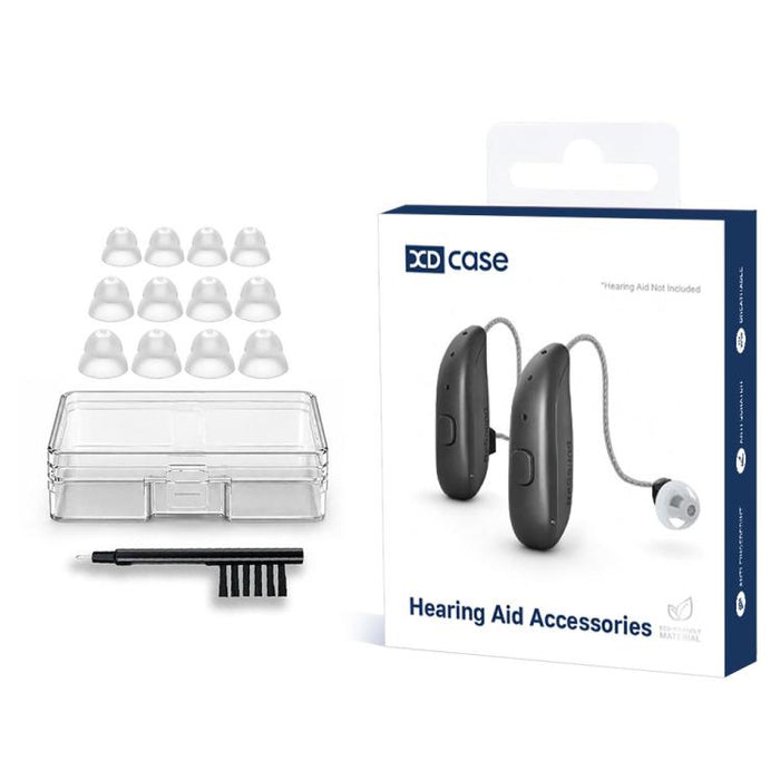 Kit de 6 pares de cúpulas de alimentación RIC y de ajuste abierto de doble capa de XDcase, tamaños L/M/S, For ReSound Hearing Aid