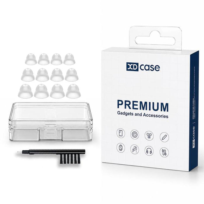 Kit de 6 pares de cúpulas de alimentación RIC y de ajuste abierto de doble capa de XDcase, tamaños L/M/S, For ReSound Hearing Aid