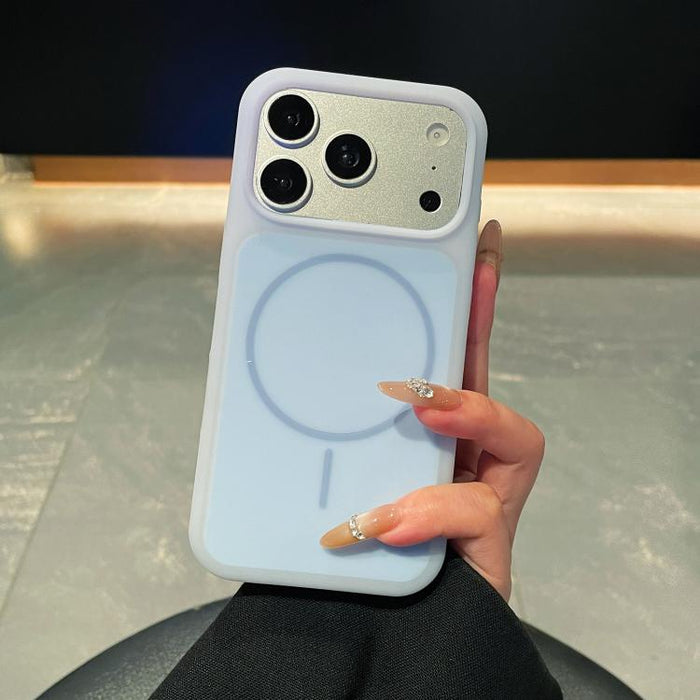 Funda magnética para teléfono de silicona líquida con textura de helado y círculos finos, For iPhone 17 Pro Max, For iPhone 17 Pro, For iPhone 17, For iPhone 16 Pro Max, For iPhone 16 Pro, For iPhone 16, For iPhone 15 Pro Max, For iPhone 15 Pro        ...