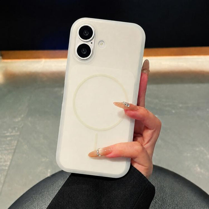 Funda magnética para teléfono de silicona líquida con textura de helado y círculos finos, For iPhone 17 Pro Max, For iPhone 17 Pro, For iPhone 17, For iPhone 16 Pro Max, For iPhone 16 Pro, For iPhone 16, For iPhone 15 Pro Max, For iPhone 15 Pro        ...