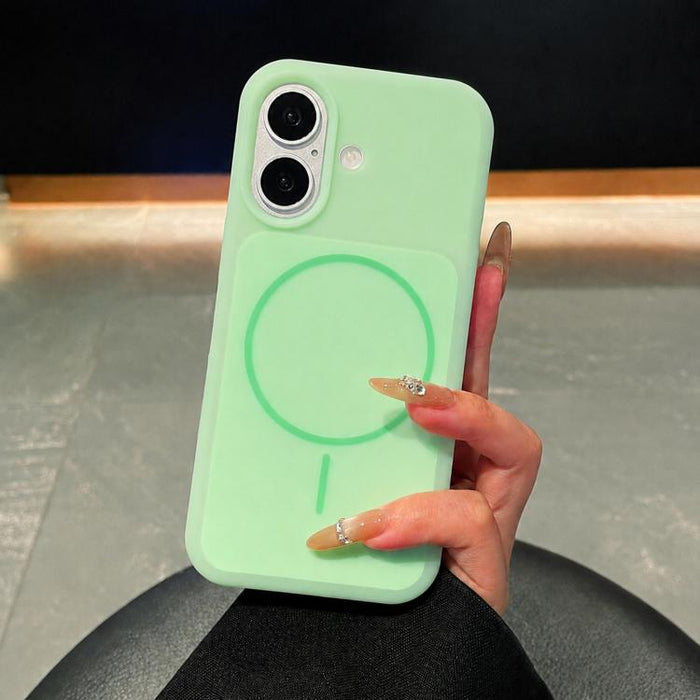 Funda magnética para teléfono de silicona líquida con textura de helado y círculos finos, For iPhone 17 Pro Max, For iPhone 17 Pro, For iPhone 17, For iPhone 16 Pro Max, For iPhone 16 Pro, For iPhone 16, For iPhone 15 Pro Max, For iPhone 15 Pro        ...