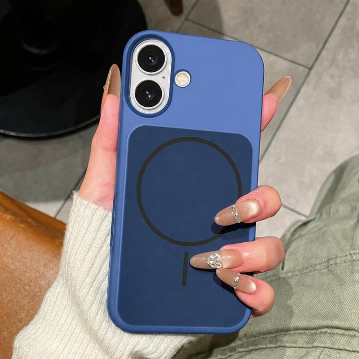 Funda magnética para teléfono de silicona líquida con textura de helado y círculos finos, For iPhone 17 Pro Max, For iPhone 17 Pro, For iPhone 17, For iPhone 16 Pro Max, For iPhone 16 Pro, For iPhone 16, For iPhone 15 Pro Max, For iPhone 15 Pro        ...