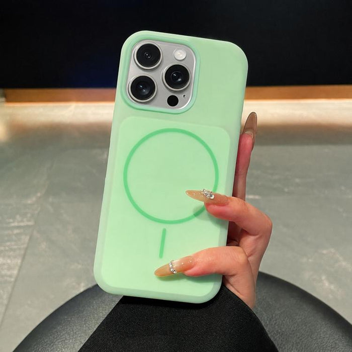 Funda magnética para teléfono de silicona líquida con textura de helado y círculos finos, For iPhone 17 Pro Max, For iPhone 17 Pro, For iPhone 17, For iPhone 16 Pro Max, For iPhone 16 Pro, For iPhone 16, For iPhone 15 Pro Max, For iPhone 15 Pro        ...