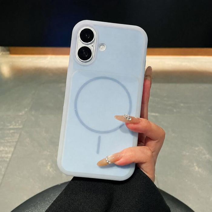 Funda magnética para teléfono de silicona líquida con textura de helado y círculos finos, For iPhone 17 Pro Max, For iPhone 17 Pro, For iPhone 17, For iPhone 16 Pro Max, For iPhone 16 Pro, For iPhone 16, For iPhone 15 Pro Max, For iPhone 15 Pro        ...