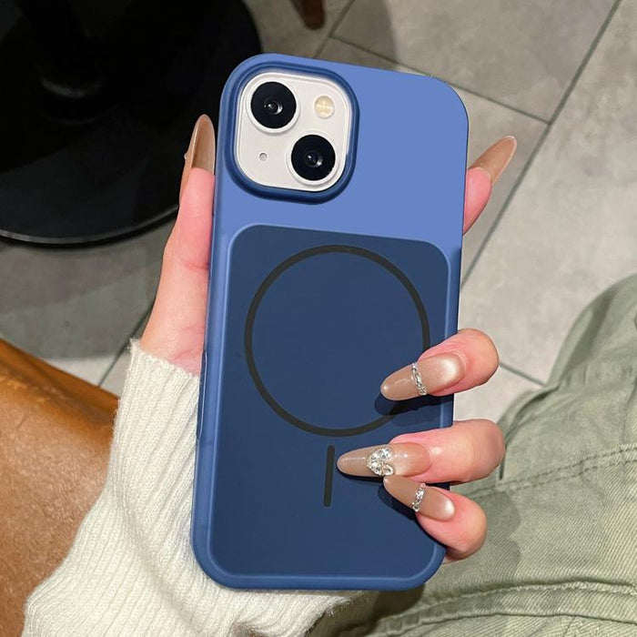 Funda magnética para teléfono de silicona líquida con textura de helado y círculos finos, For iPhone 17 Pro Max, For iPhone 17 Pro, For iPhone 17, For iPhone 16 Pro Max, For iPhone 16 Pro, For iPhone 16, For iPhone 15 Pro Max, For iPhone 15 Pro        ...