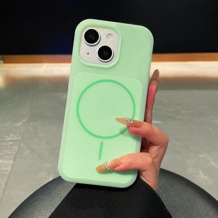 Funda magnética para teléfono de silicona líquida con textura de helado y círculos finos, For iPhone 17 Pro Max, For iPhone 17 Pro, For iPhone 17, For iPhone 16 Pro Max, For iPhone 16 Pro, For iPhone 16, For iPhone 15 Pro Max, For iPhone 15 Pro        ...