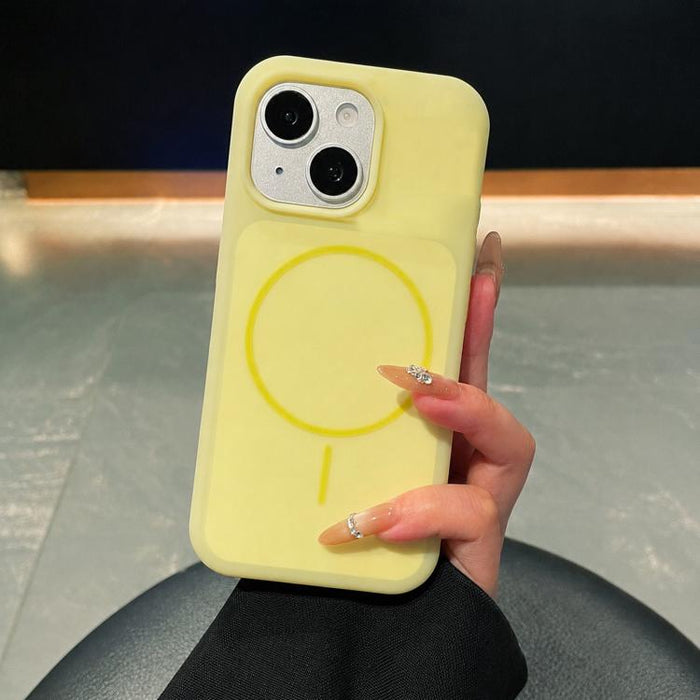 Funda magnética para teléfono de silicona líquida con textura de helado y círculos finos, For iPhone 17 Pro Max, For iPhone 17 Pro, For iPhone 17, For iPhone 16 Pro Max, For iPhone 16 Pro, For iPhone 16, For iPhone 15 Pro Max, For iPhone 15 Pro        ...
