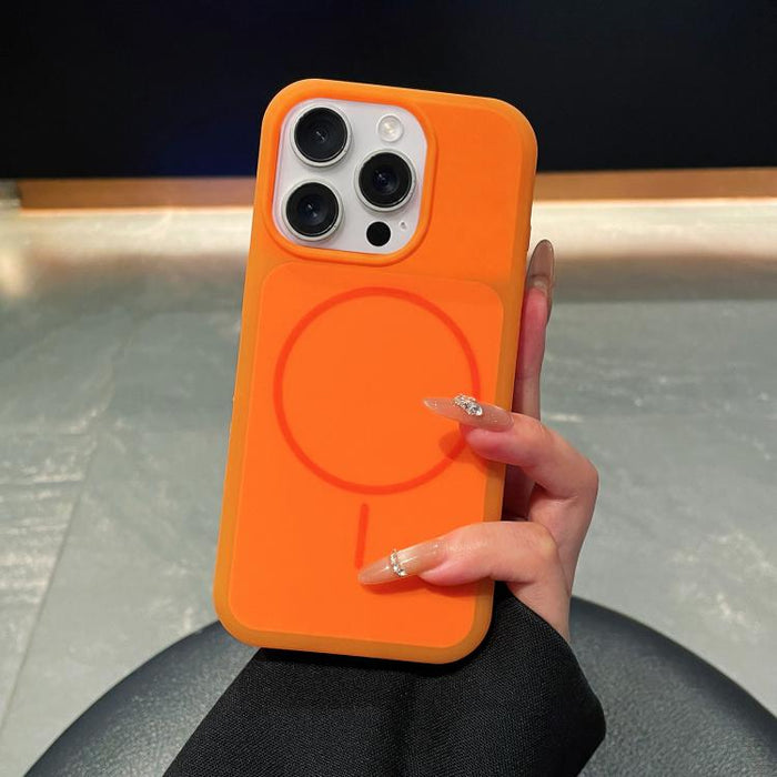 Funda magnética para teléfono de silicona líquida con textura de helado y círculos finos, For iPhone 14 Pro, For iPhone 14 Pro Max, For iPhone 13 Pro Max, For iPhone 13