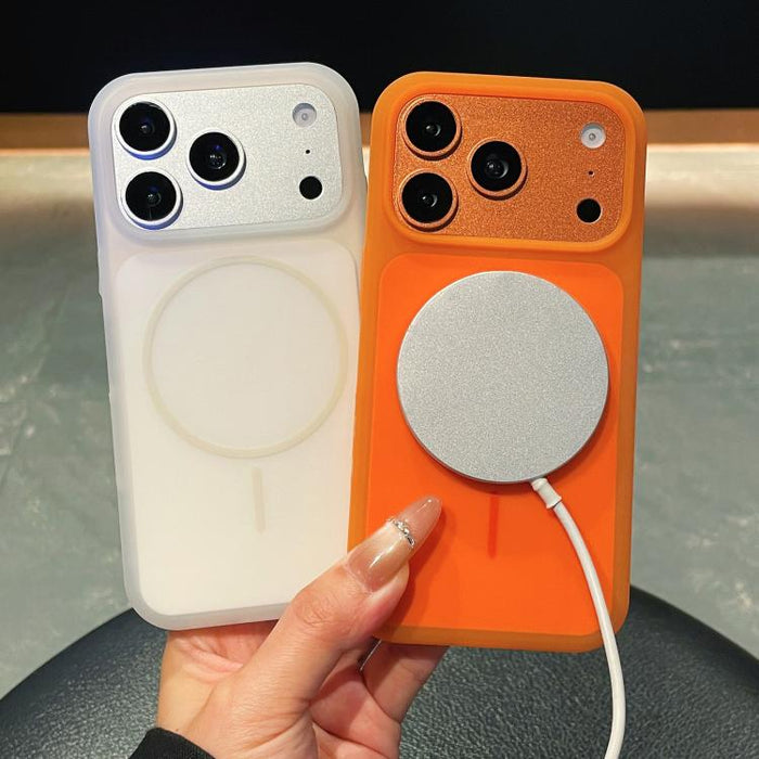 Funda magnética para teléfono de silicona líquida con textura de helado y círculos finos, For iPhone 14 Pro, For iPhone 14 Pro Max, For iPhone 13 Pro Max, For iPhone 13