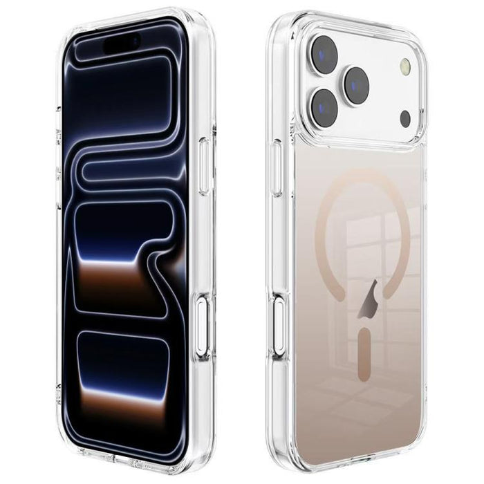 Funda para teléfono MagSafe de PC transparente con degradado, For iPhone 17 Pro Max, For iPhone 17 Pro, For iPhone 17, For iPhone Air, For iPhone 12, For iPhone 12 Pro Max, For iPhone 12 Pro, For iPhone 11