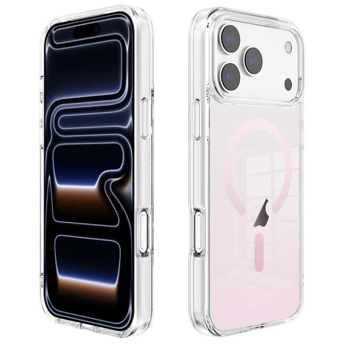 Funda para teléfono MagSafe de PC transparente con degradado, For iPhone 17 Pro Max, For iPhone 17 Pro, For iPhone 17, For iPhone Air, For iPhone 12, For iPhone 12 Pro Max, For iPhone 12 Pro, For iPhone 11