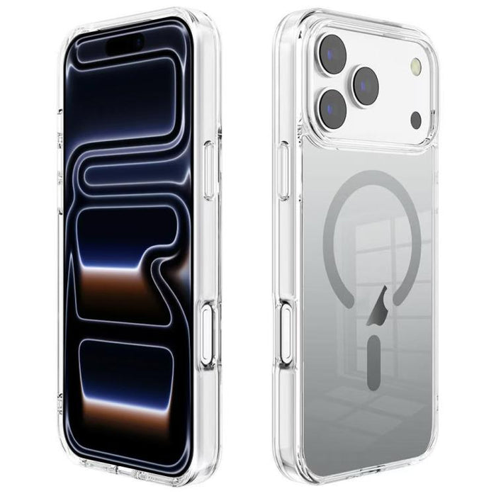 Funda para teléfono MagSafe de PC transparente con degradado, For iPhone 17 Pro Max, For iPhone 17 Pro, For iPhone 17, For iPhone Air, For iPhone 12, For iPhone 12 Pro Max, For iPhone 12 Pro, For iPhone 11