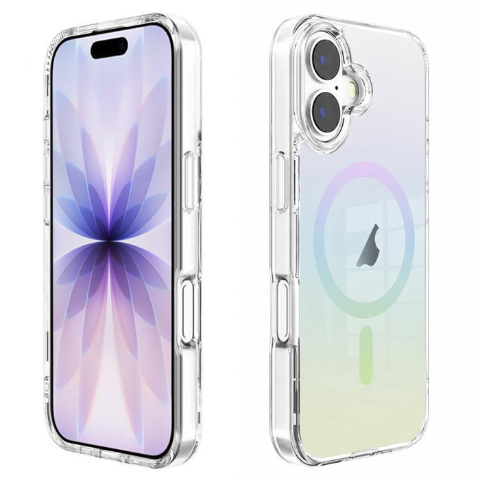 Funda para teléfono MagSafe de PC transparente con degradado, For iPhone 17 Pro Max, For iPhone 17 Pro, For iPhone 17, For iPhone Air, For iPhone 12, For iPhone 12 Pro Max, For iPhone 12 Pro, For iPhone 11