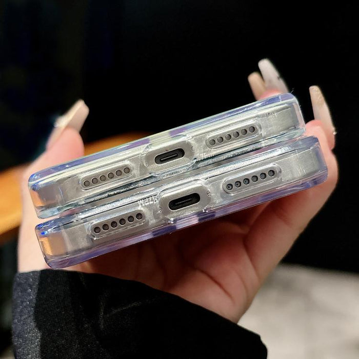 Funda para teléfono MagSafe de PC transparente con degradado, For iPhone 17 Pro Max, For iPhone 17 Pro, For iPhone 17, For iPhone Air, For iPhone 12, For iPhone 12 Pro Max, For iPhone 12 Pro, For iPhone 11