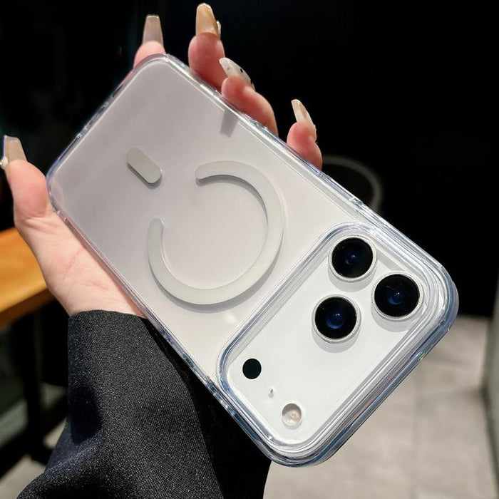 Funda para teléfono MagSafe de PC transparente con degradado, For iPhone 17 Pro Max, For iPhone 17 Pro, For iPhone 17, For iPhone Air, For iPhone 12, For iPhone 12 Pro Max, For iPhone 12 Pro, For iPhone 11