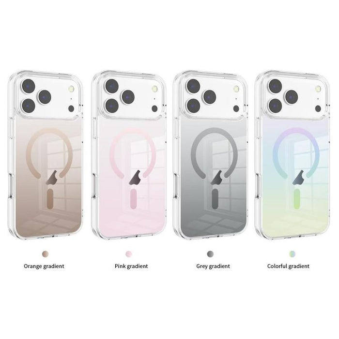 Funda para teléfono MagSafe de PC transparente con degradado, For iPhone 17 Pro Max, For iPhone 17 Pro, For iPhone 17, For iPhone Air, For iPhone 12, For iPhone 12 Pro Max, For iPhone 12 Pro, For iPhone 11