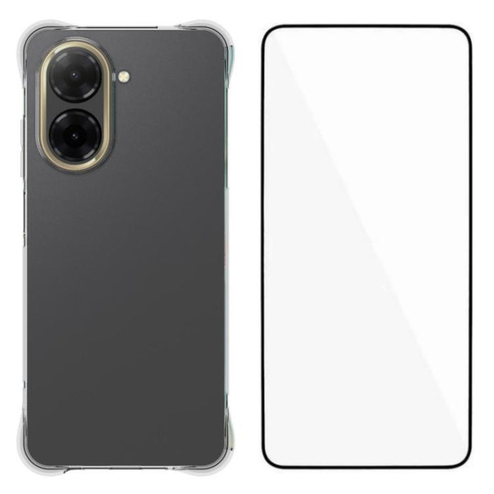 Funda protectora transparente de TPU con cuatro esquinas y protector de pantalla WANLONFENG, For Redmi A7 Pro 4G 171mm / Poco C85x 5G, For Redmi 15a 5G, For Redmi Turbo 5 Max / Poco X8 Pro Max 5G, For Redmi Turbo 5 / Xiaomi Poco X8 Pro 5G              ...