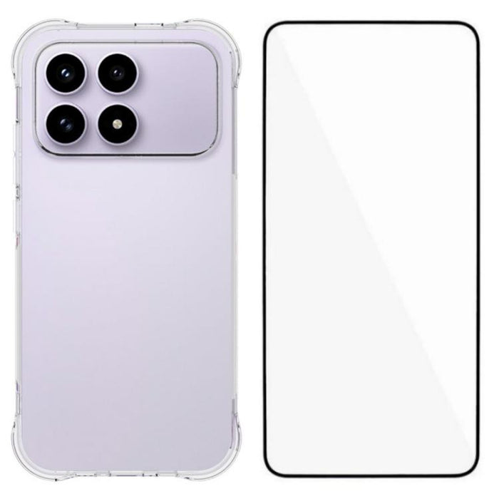 Funda protectora transparente de TPU con cuatro esquinas y protector de pantalla WANLONFENG, For Redmi A7 Pro 4G 171mm / Poco C85x 5G, For Redmi 15a 5G, For Redmi Turbo 5 Max / Poco X8 Pro Max 5G, For Redmi Turbo 5 / Xiaomi Poco X8 Pro 5G              ...