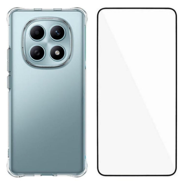 Funda protectora transparente de TPU con cuatro esquinas y protector de pantalla WANLONFENG, For Redmi A7 Pro 4G 171mm / Poco C85x 5G, For Redmi 15a 5G, For Redmi Turbo 5 Max / Poco X8 Pro Max 5G, For Redmi Turbo 5 / Xiaomi Poco X8 Pro 5G              ...