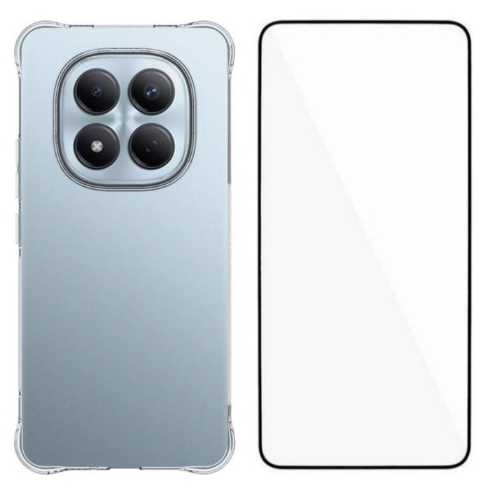 Funda protectora transparente de TPU con cuatro esquinas y protector de pantalla WANLONFENG, For Redmi A7 Pro 4G 171mm / Poco C85x 5G, For Redmi 15a 5G, For Redmi Turbo 5 Max / Poco X8 Pro Max 5G, For Redmi Turbo 5 / Xiaomi Poco X8 Pro 5G              ...