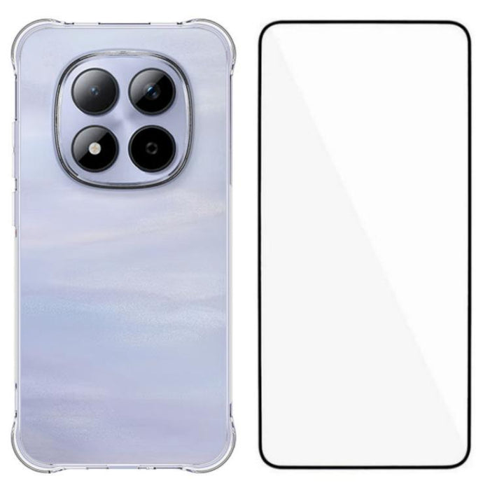 Funda protectora transparente de TPU con cuatro esquinas y protector de pantalla WANLONFENG, For Redmi A7 Pro 4G 171mm / Poco C85x 5G, For Redmi 15a 5G, For Redmi Turbo 5 Max / Poco X8 Pro Max 5G, For Redmi Turbo 5 / Xiaomi Poco X8 Pro 5G              ...