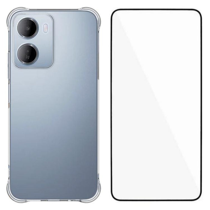 Funda protectora transparente de TPU con cuatro esquinas y protector de pantalla WANLONFENG, For Redmi A7 Pro 4G 171mm / Poco C85x 5G, For Redmi 15a 5G, For Redmi Turbo 5 Max / Poco X8 Pro Max 5G, For Redmi Turbo 5 / Xiaomi Poco X8 Pro 5G              ...