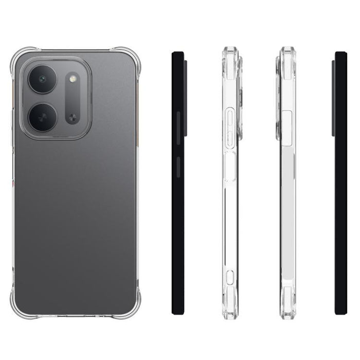 Funda protectora transparente de TPU con cuatro esquinas y protector de pantalla WANLONFENG, For Redmi A7 Pro 4G 171mm / Poco C85x 5G, For Redmi 15a 5G, For Redmi Turbo 5 Max / Poco X8 Pro Max 5G, For Redmi Turbo 5 / Xiaomi Poco X8 Pro 5G              ...