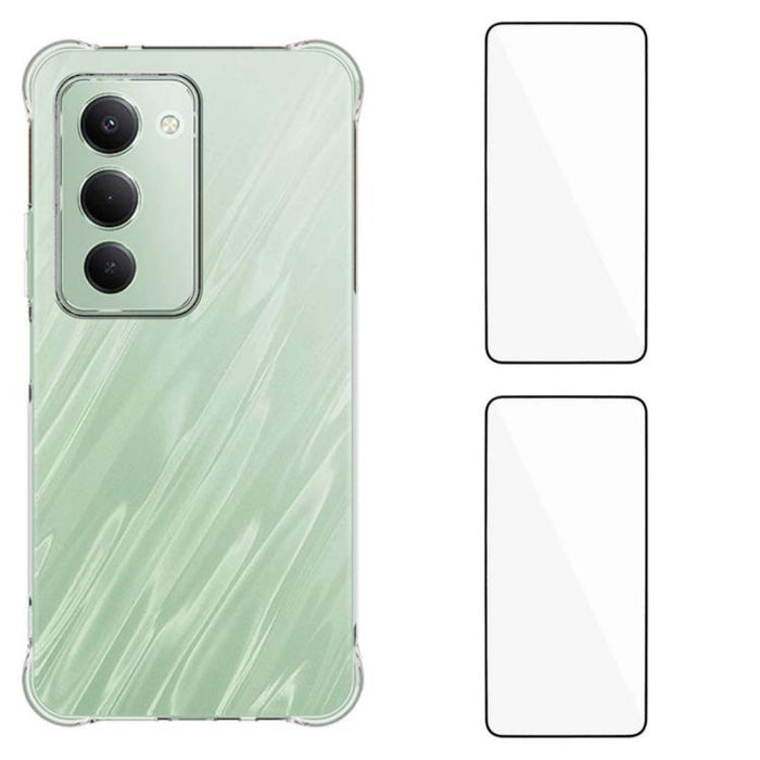 Funda protectora transparente de TPU a prueba de golpes en las cuatro esquinas para teléfono WANLONFENG con 2 protectores de pantalla., For Redmi A7 Pro 4G 171mm / Poco C85x 5G, For Redmi 15a 5G, For Redmi Turbo 5 Max / Poco X8 Pro Max 5G              ...