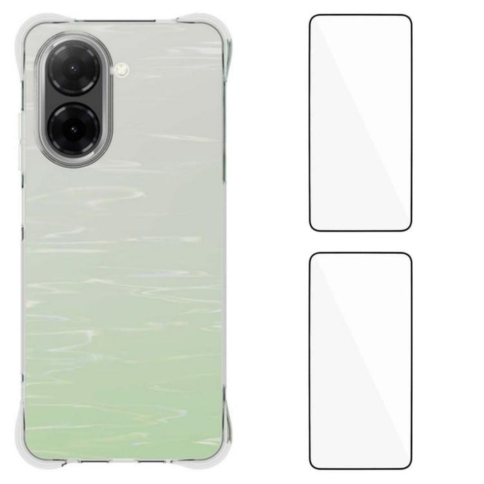 Funda protectora transparente de TPU a prueba de golpes en las cuatro esquinas para teléfono WANLONFENG con 2 protectores de pantalla., For Redmi A7 Pro 4G 171mm / Poco C85x 5G, For Redmi 15a 5G, For Redmi Turbo 5 Max / Poco X8 Pro Max 5G              ...