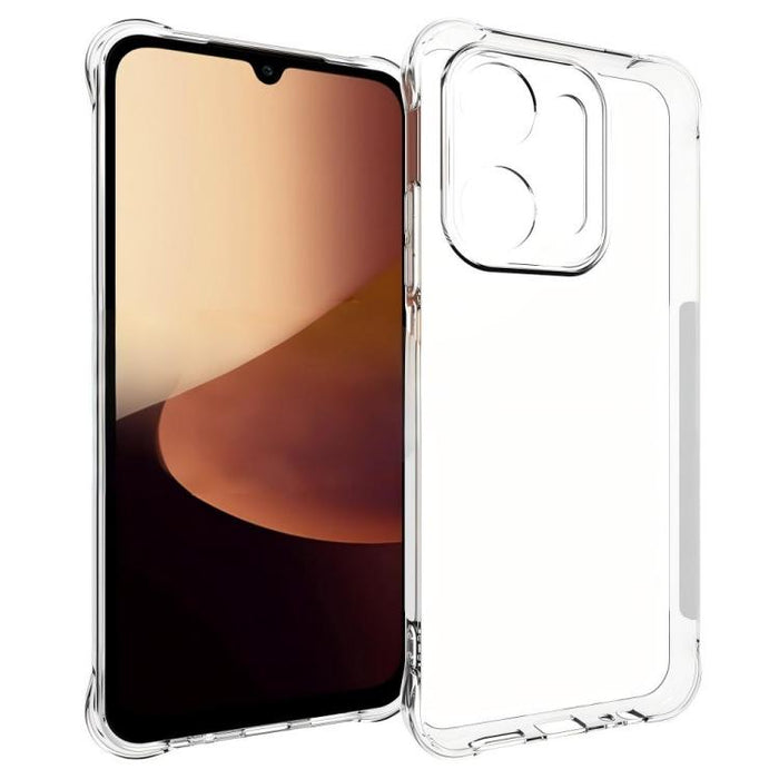 Funda protectora transparente de TPU a prueba de golpes en las cuatro esquinas para teléfono WANLONFENG con 2 protectores de pantalla., For Redmi A7 Pro 4G 171mm / Poco C85x 5G, For Redmi 15a 5G, For Redmi Turbo 5 Max / Poco X8 Pro Max 5G              ...