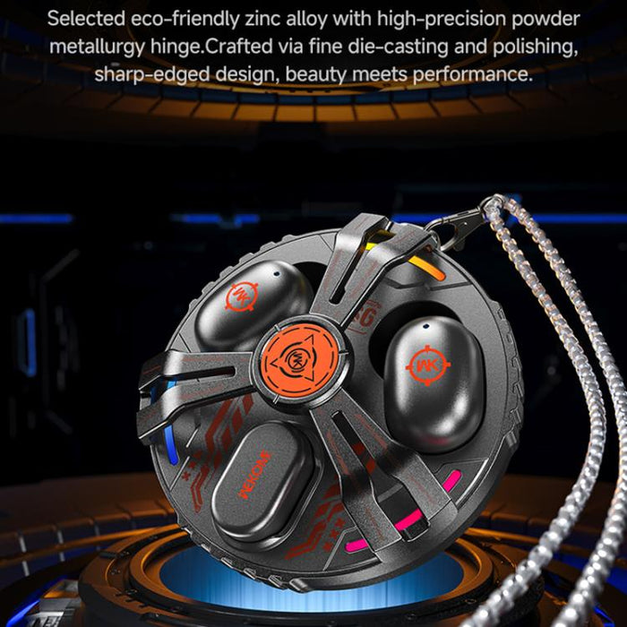 Auriculares Bluetooth para juegos WK Beluga S6 Pioneer 2.4G de metal